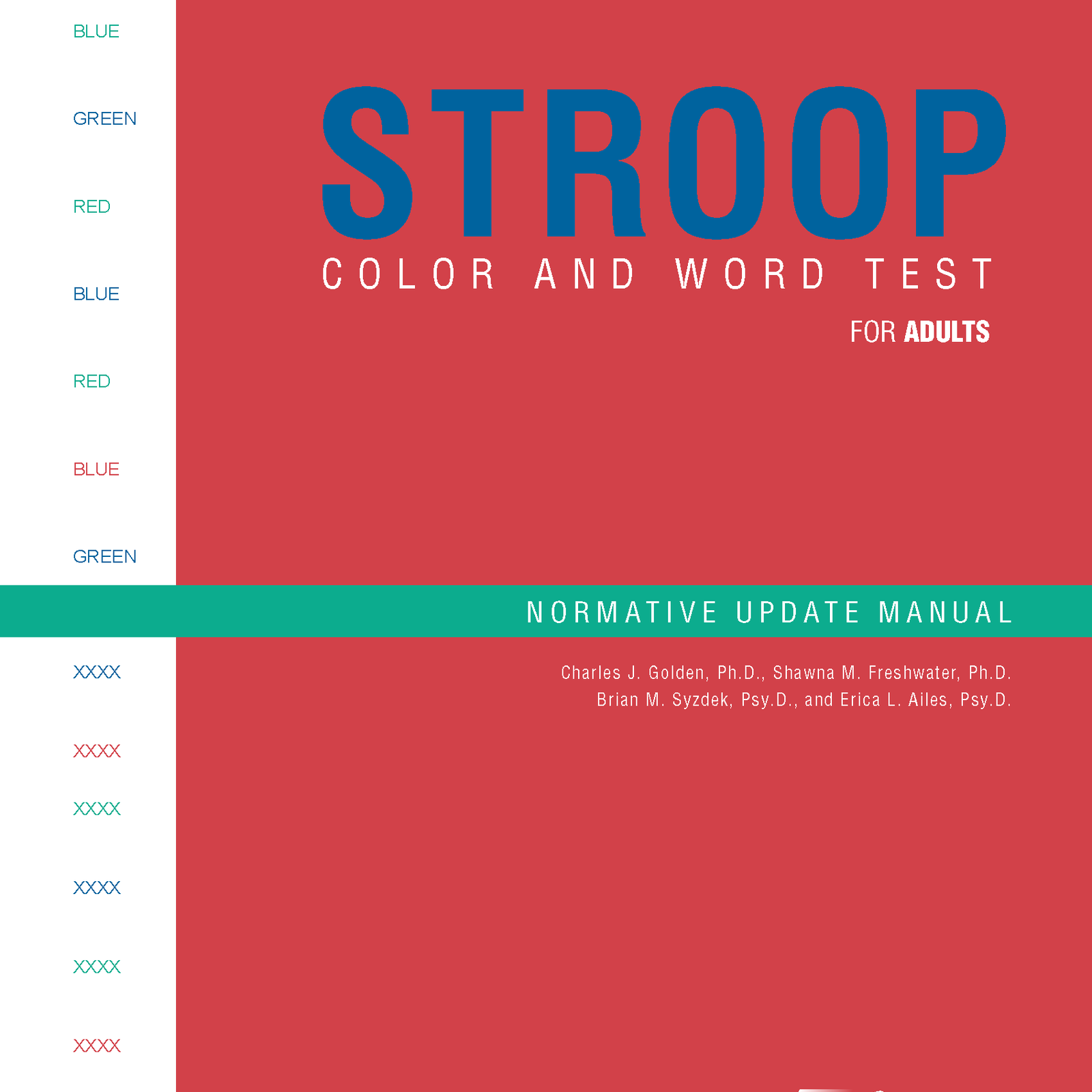 Stroop Color And Word Test For Adults And Children Normative Update Stroop Color And Word Test For Adults And Children Normative Update