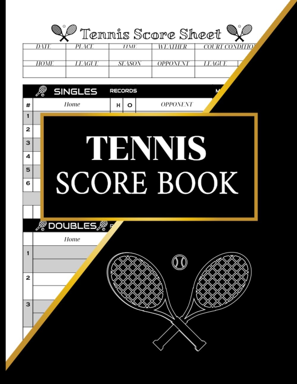 Tennis Score Book 150 Tennis Match Score Sheets Score Cards For Score Keeper Books Nuel 9798419361362 Amazon Books