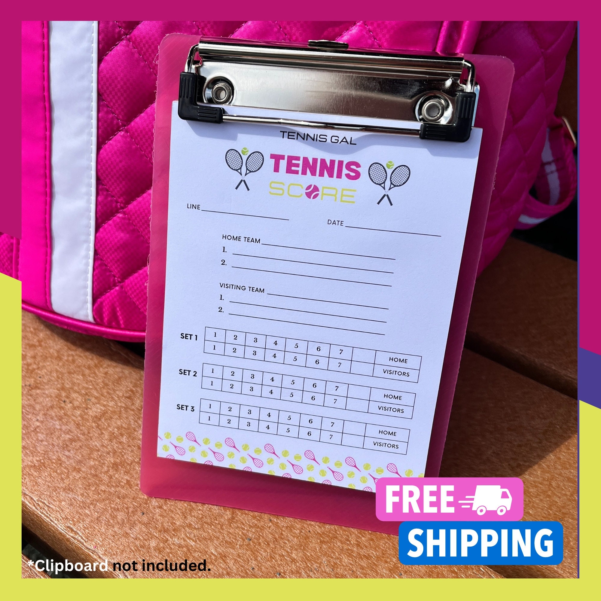 Free Tennis Score Sheets