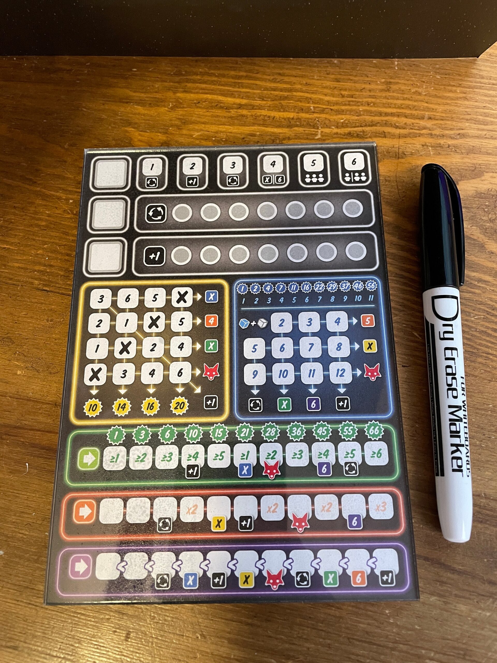 That s Pretty Clever Premium Dry Erase Score Sheet ganz Schon That s Pretty Clever Premium Dry Erase Score Sheet ganz Schon