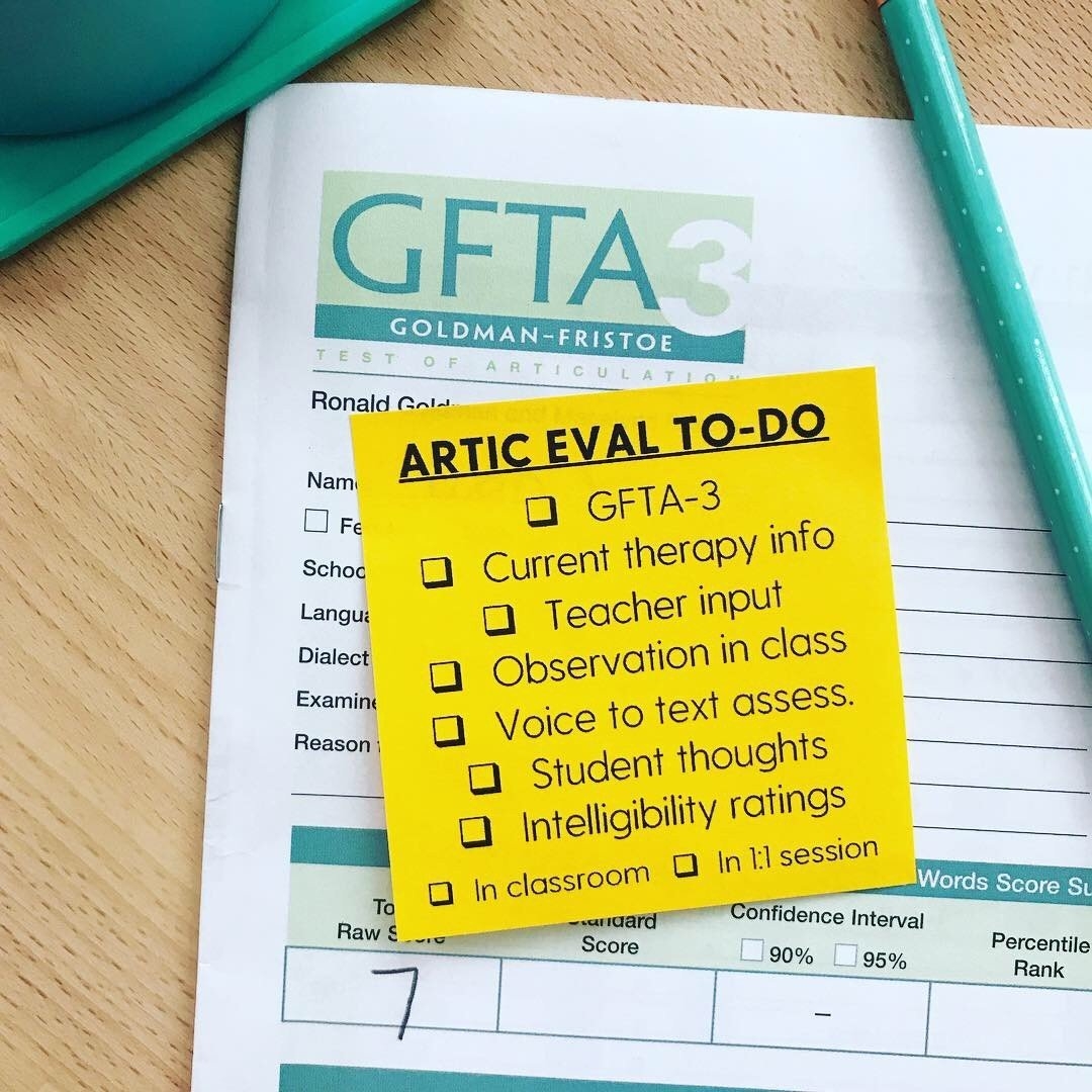 The Articulation Assessment Process Speechy Musings