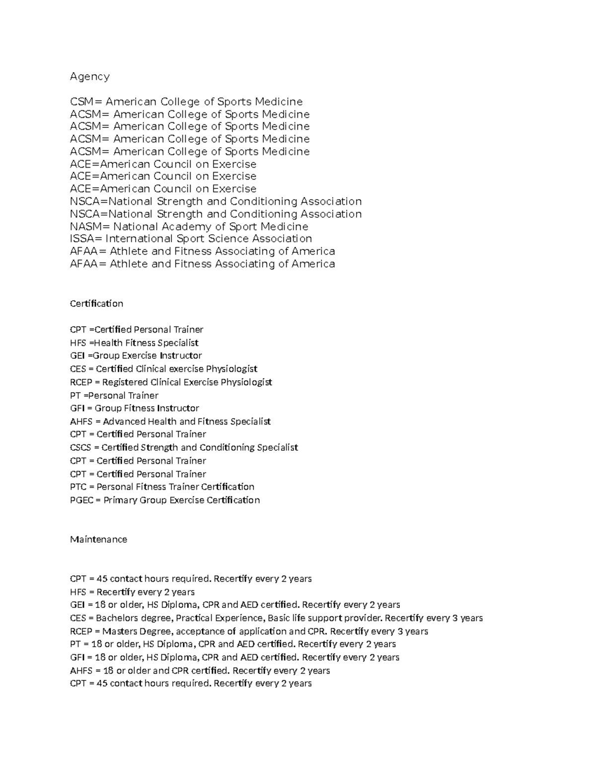 Fitnessgram Pacer Test Individual Score Sheet