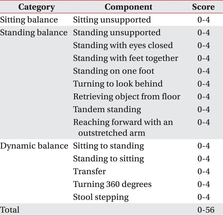 Occupational Physical Assessment Test Score Sheet
