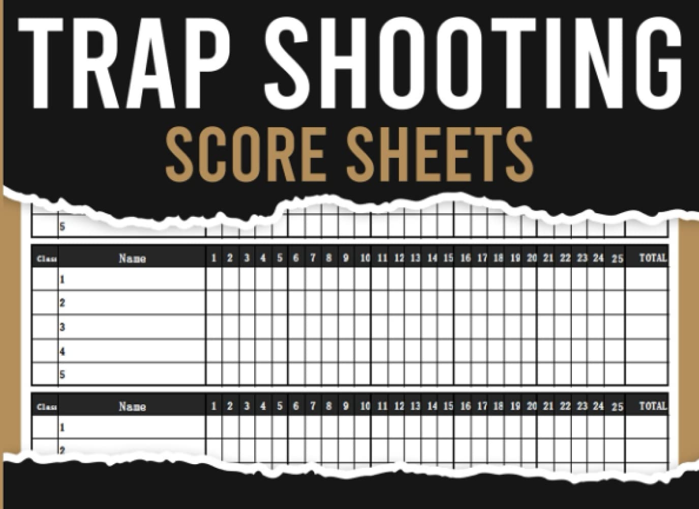 Trap Shooting Score Sheets Trap Shooting Game Score Record Log Book Clay Shooting Game Score Record Log Book Trap Shooting Score Book Trap 