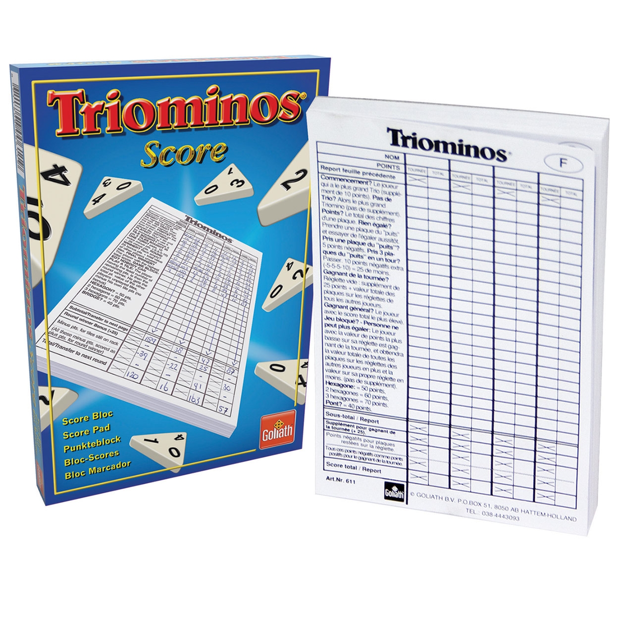 Triominos The Original Score Pad Thimble Toys