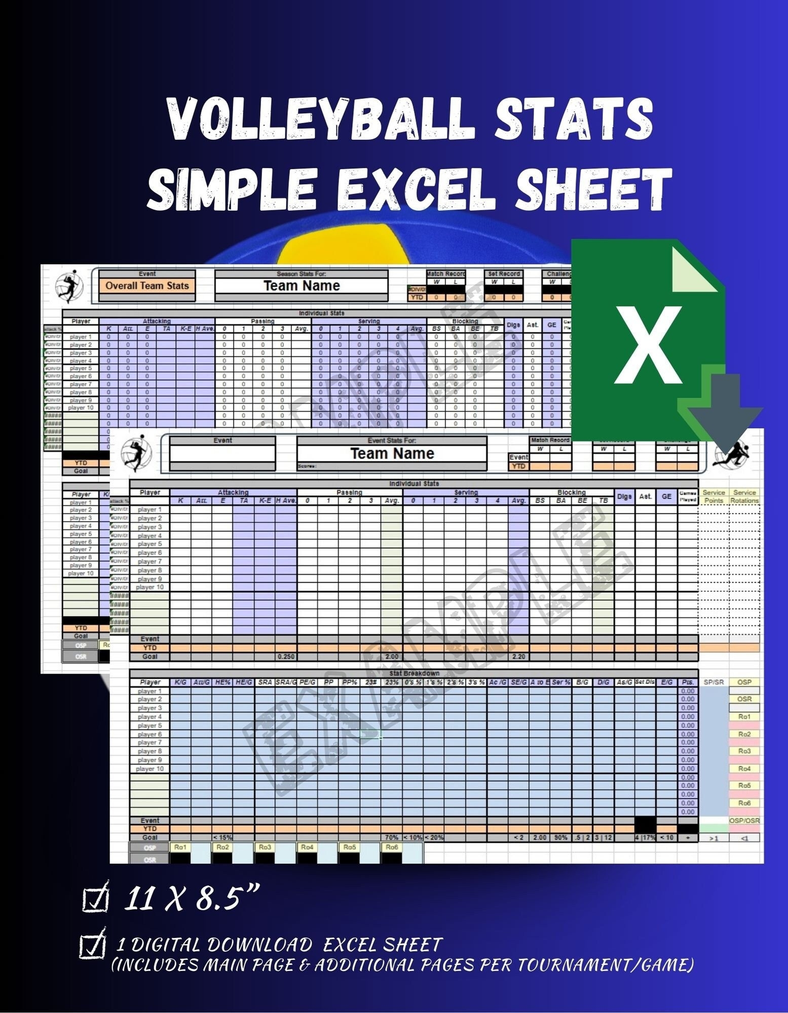 Simple Volleyball Score Sheet Template Simple Volleyball Score Sheet Template