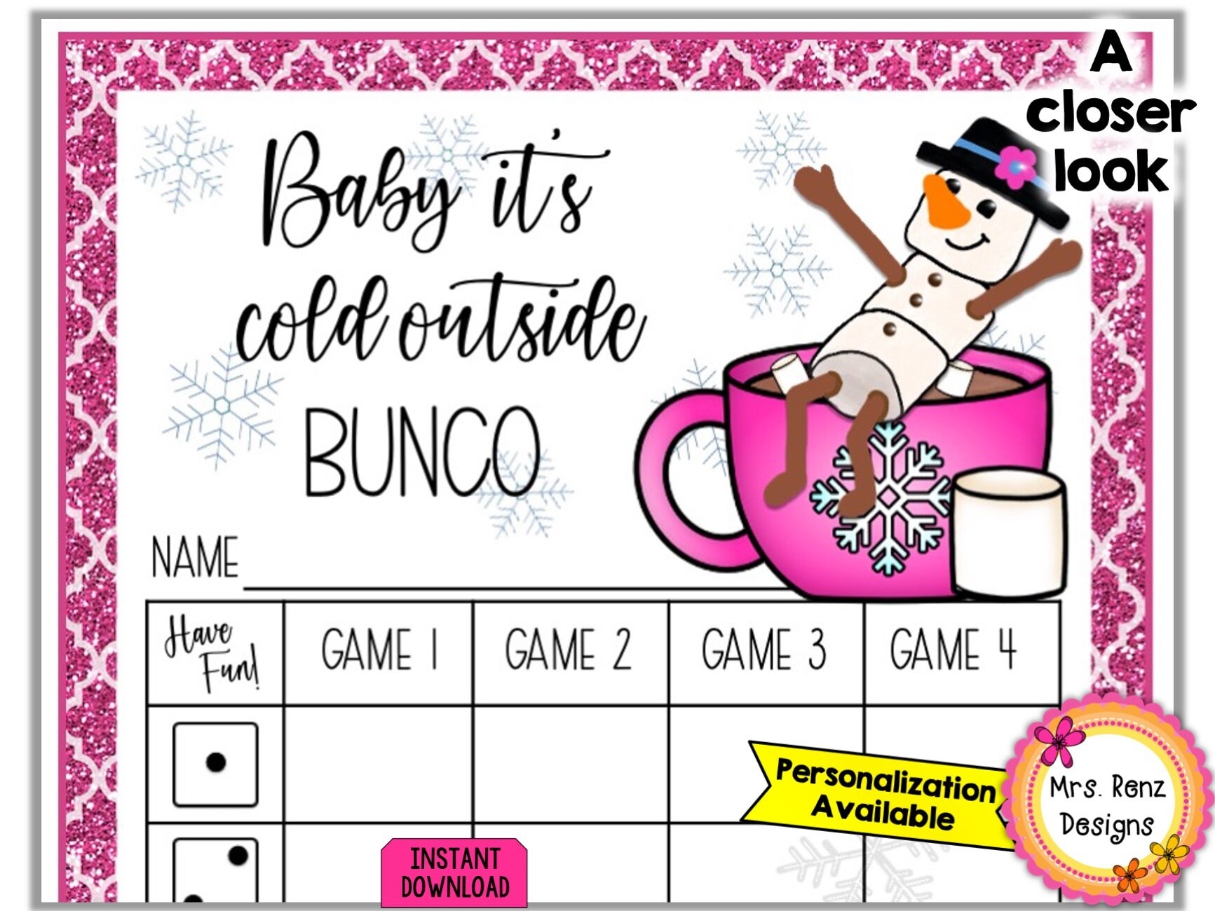 Winter Snowman Bunco Bundle 27pgs Bunco Score Cards Tally Sheets Winter Snowman Bunco Bundle 27pgs Bunco Score Cards Tally Sheets