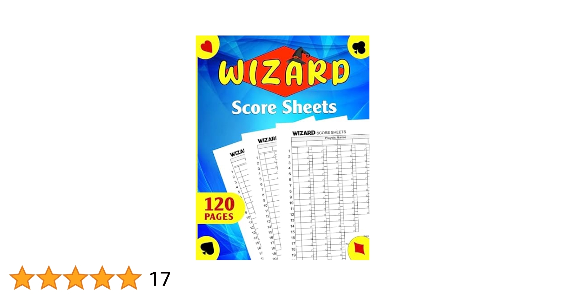 Wizard Card Game Score Sheet Template