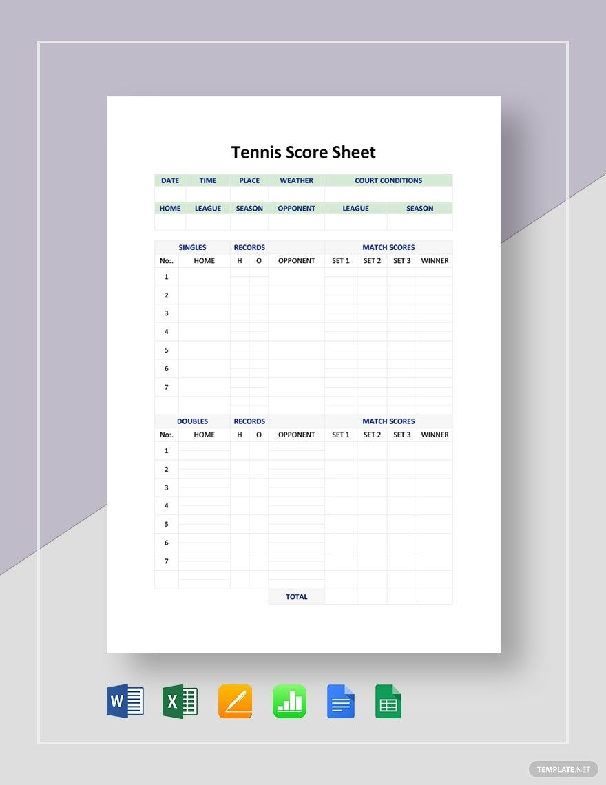 Wrestling Score Sheet Template In Word Pages Google Docs PDF Download Template Wrestling Score Sheet Template In Word Pages Google Docs PDF Download Template