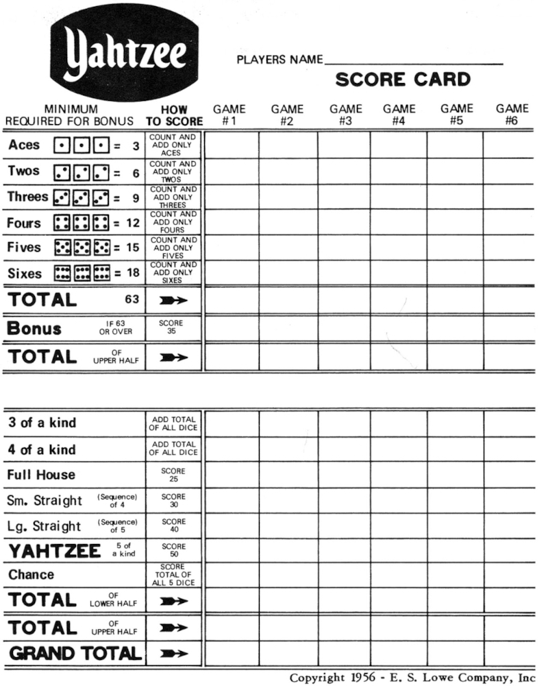 Yahtzee Score Card Download U0026 Print Free Yahtzee Score Sheets Yahtzee Score Card Download U0026 Print Free Yahtzee Score Sheets