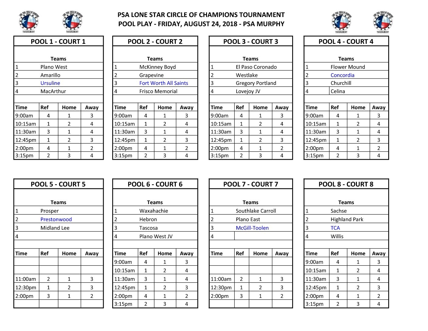Z 2018 Lone Star Circle Of Champions Tournament Plano West Volleyball